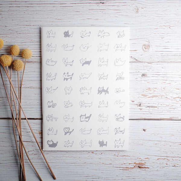 Neko Border Letter Set by Aiueo