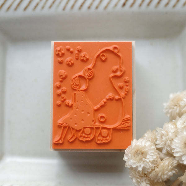 Ecru Forest rubber stamp - Mini stamps – petit zakkaya