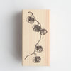 always smile rubber stamp - Cotton flower
