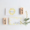always smile rubber stamp - Mimosa