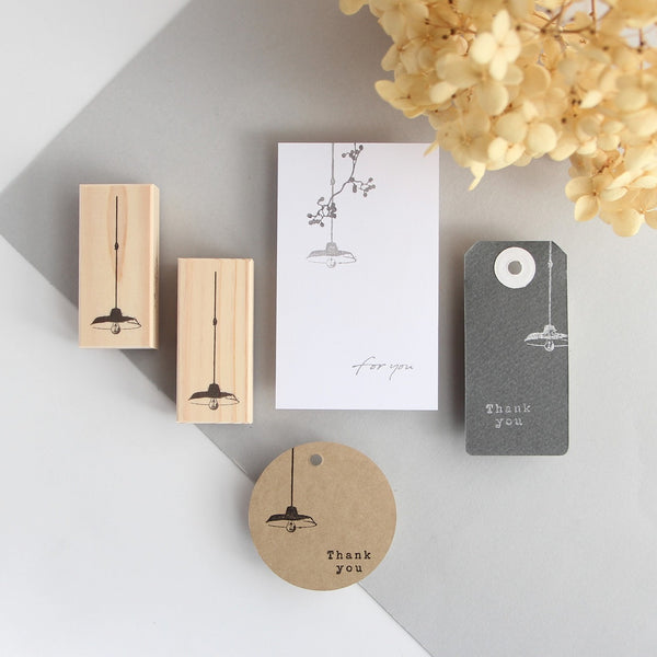 always smile rubber stamp - Pendant light