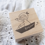 BOUS stamp - Bonjour!