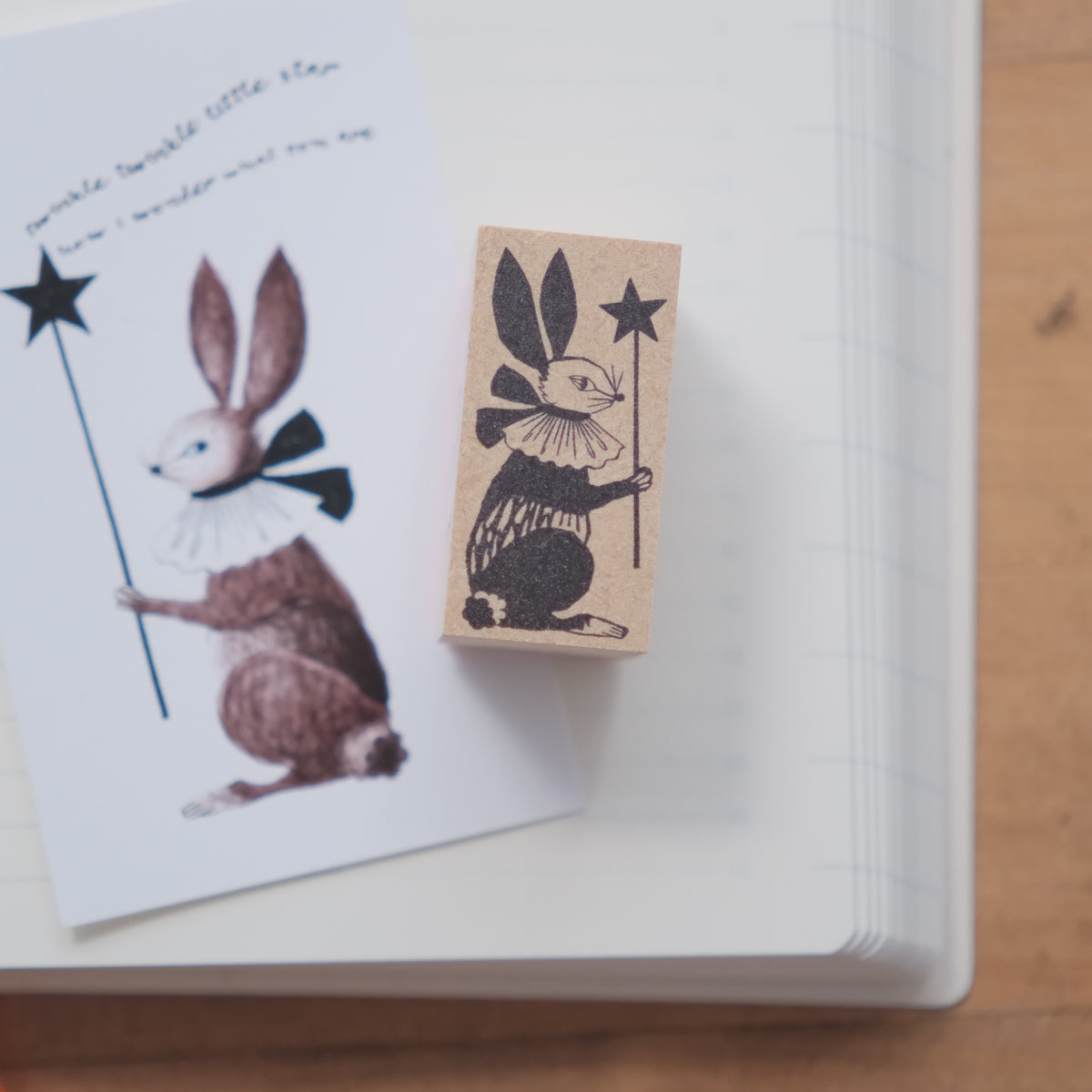 Kinotorico rubber stamp - Star rabbit– petit zakkaya