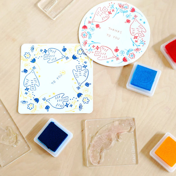 stamp be mine OSAKA clear stamp - Connecting ornament [bird]