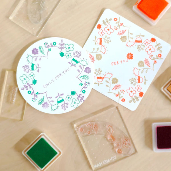 stamp be mine OSAKA clear stamp - Connecting ornament [flower]