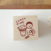 Littlelu rubber stamp - Daily F