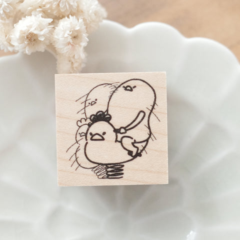 YUN rubber stamp - Spring rider