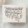 YUN rubber stamp - Rabbit dancing
