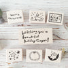 Hankodori stamp - Winter greetings