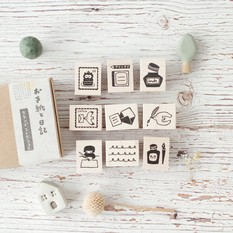 Hankodori stamp - Stationery box
