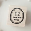 Hankodori stamp - Hanko message / Fox thank you