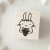 Hankodori stamp - Flower rabbit