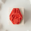 Hankodori stamp - Flower rabbit