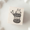 Hankodori stamp - Yarn rabbit