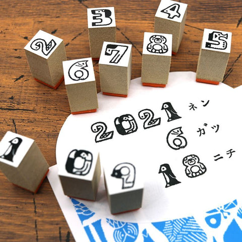 36 Sublo x Toshiyuki Fukuda number rubber stamp set (pre-order)