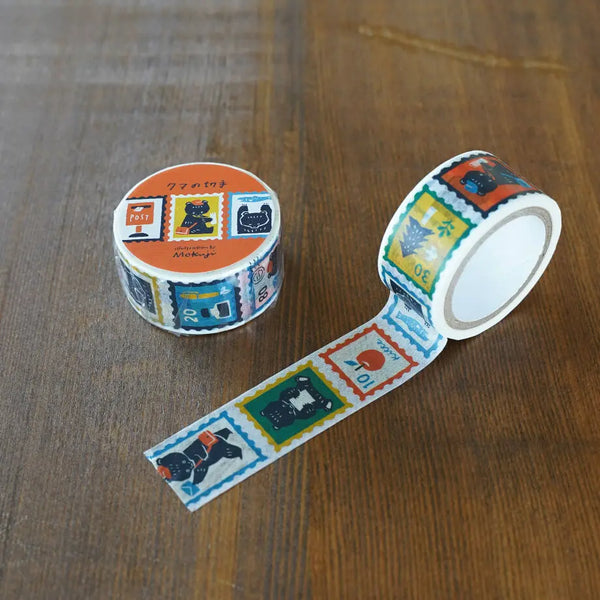 Tegamisha 手紙社 - Masking tape - Bear stamps (Mokuji)