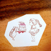 Mon poche rubber stamp - Hedgehog plate