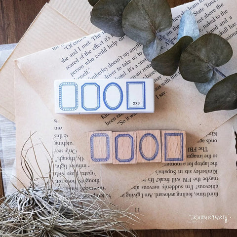 kurukynki rubber stamp - Frame xxs (set of 4)