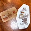 Mon poche rubber stamp - Macaroon and strawberry