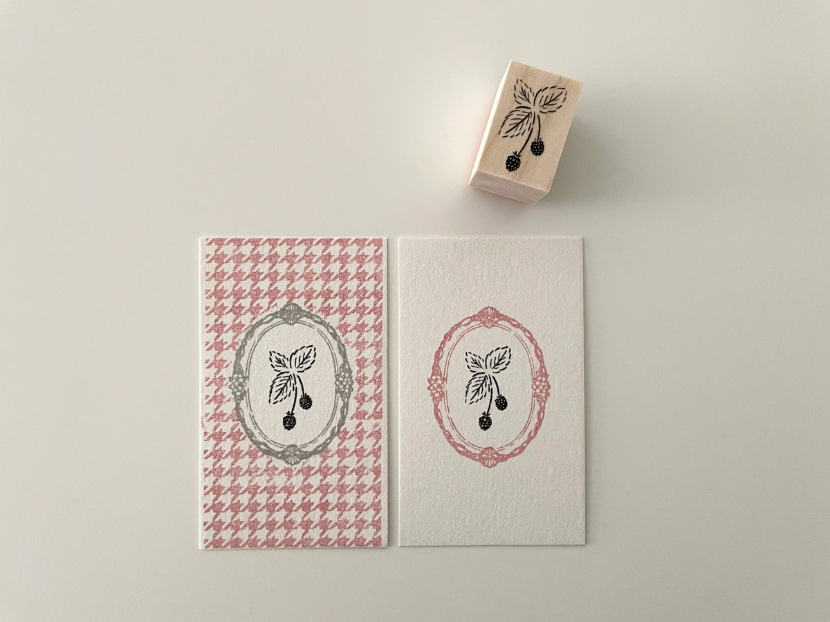 Nonco hanco rubber stamp - Raspberry– petit zakkaya