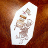 Mon poche rubber stamp - Rabbit chef plate