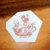 Mon poche rubber stamp - Tea cup squirrel