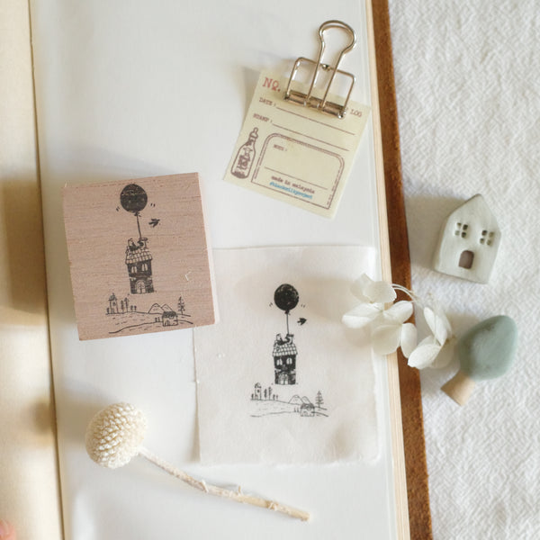 Black Milk Project rubber stamp - Floating House