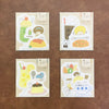 Paperi Platz x Mizutama Die-cut Mini Letter Set - Pudding