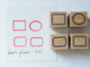 kurukynki rubber stamp - Frame xxs (set of 4)
