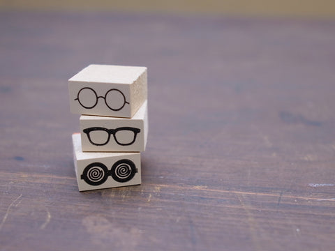 36 Sublo rubber stamp - Glasses