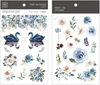 MU Print-On Sticker - Botanical Series 32 - Blue Roses