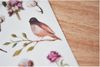MU Print-On Sticker - Botanical Series 36 - Bird Garden Cotton Field