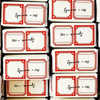 kurukynki rubber stamp - Square Frame A  (set of 2)
