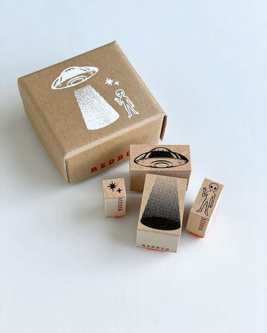 Redbug rubber stamp - UFO set