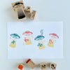 Redbug rubber stamp - UFO set