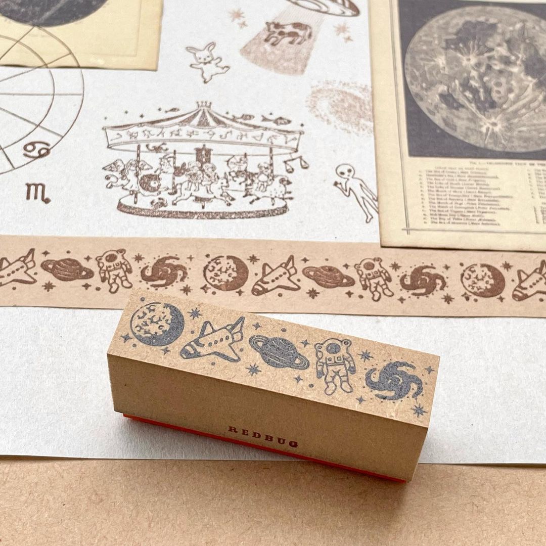 Redbug rubber stamp - Universe– petit zakkaya