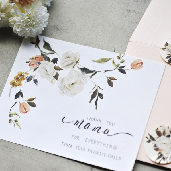 MU Print-On Sticker - Botanical Series 33 - Oil Painting Rose