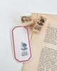 Redbug rubber stamp - Alice and cat