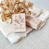 kurukynki rubber stamp - flower + envelope (A)