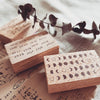 kurukynki rubber stamp - Yearly, daily, moon phase