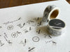 Oeda Letterpress Masking Tape - Handwritten 7pattern thank you