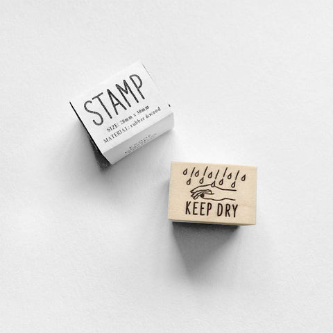 Knoop Rubber Stamp - Keep Dry