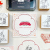 Two black circles - 【All About Red】Memo card set