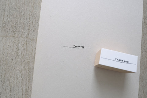 Yohaku rubber stamp - Thank you