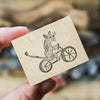 Keibunsha - Rubber Stamp - Bicycle series - Cat