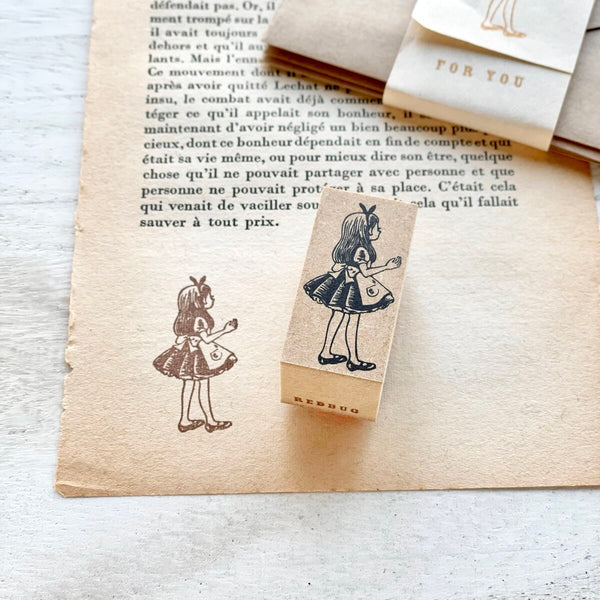 Redbug rubber stamp - Alice