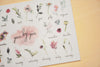 MU Print-On Sticker - Flower Series 72 - Monthly Hundred Flowers