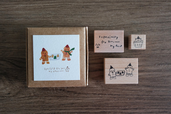 Eileen Tai rubber stamp - Christmas set C