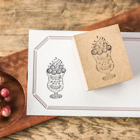 Keibunsha - Rubber Stamp - Fruit & Jewelry (Grape)