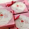 Two black circles - 【All About Red】Machine-made stamp set (4 Stamps)